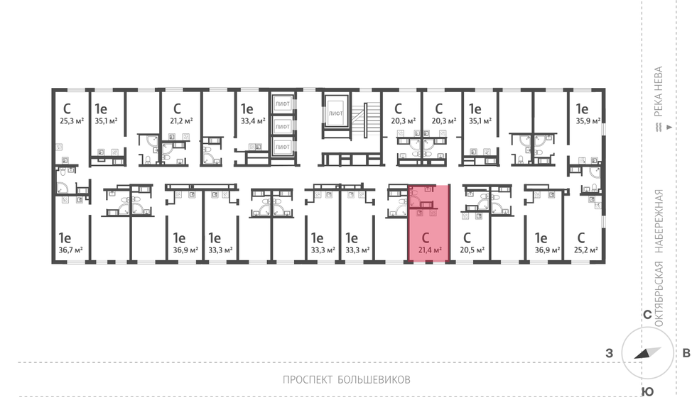 20,3 м², квартира-студия 5 131 840 ₽ - изображение 50