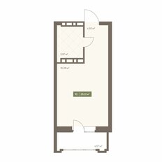 Квартира 26,1 м², студия - изображение 2