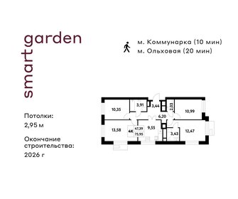 Квартира 76 м², 4-комнатная - изображение 1