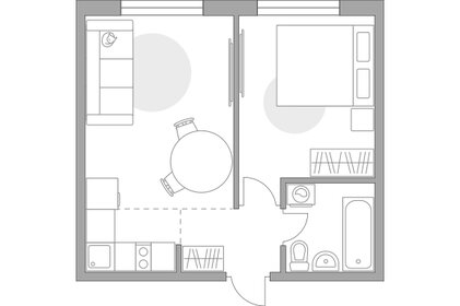 Квартира 32,5 м², 2-комнатная - изображение 1