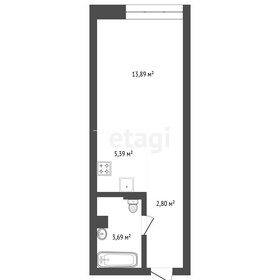 Квартира 26 м², студия - изображение 3