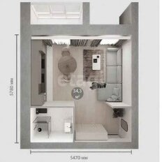Квартира 34,3 м², 1-комнатная - изображение 2