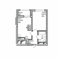 Квартира 34,6 м², 1-комнатная - изображение 2