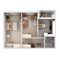 Квартира 56,7 м², 2-комнатная - изображение 3