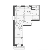 Квартира 87,8 м², 3-комнатная - изображение 4