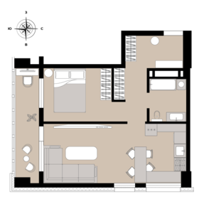 Квартира 46,9 м², 2-комнатная - изображение 2