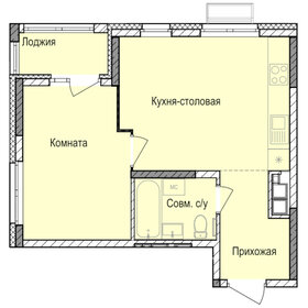 Квартира 40,3 м², 1-комнатная - изображение 1