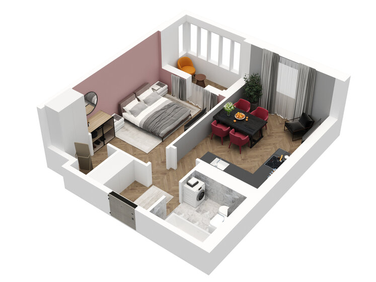 45,6 м², 1-комнатная квартира 9 940 500 ₽ - изображение 59