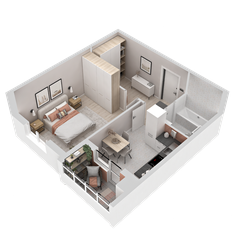 Квартира 38 м², 1-комнатная - изображение 2