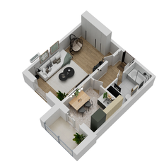 Квартира 40,6 м², 1-комнатная - изображение 4