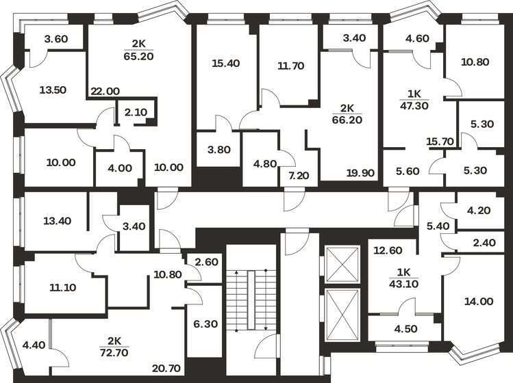 67,6 м², 2-комнатная квартира 10 596 300 ₽ - изображение 39