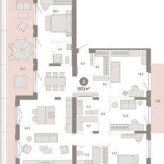 Квартира 197,1 м², 4-комнатная - изображение 3