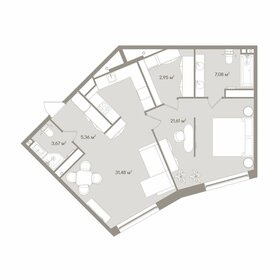 Квартира 72,5 м², 2-комнатные - изображение 2