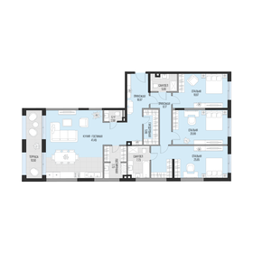 Квартира 165,6 м², 3-комнатная - изображение 1