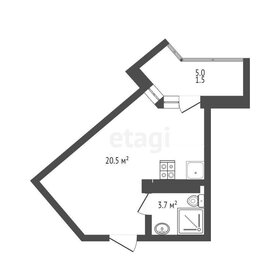 Квартира 25 м², студия - изображение 1