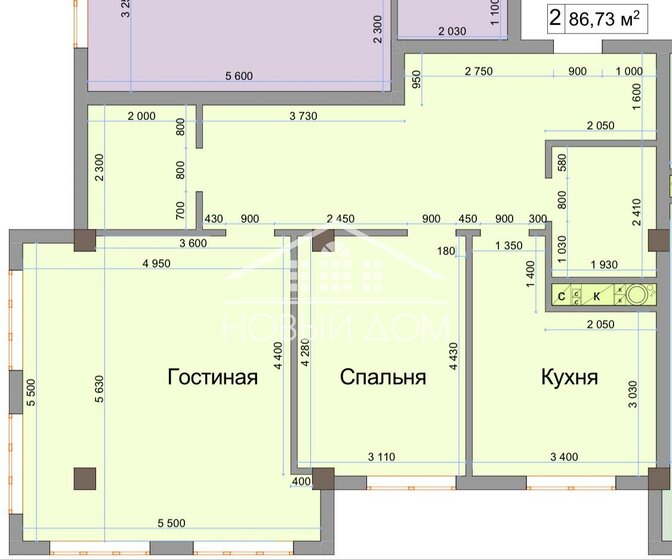 72 м², 2-комнатная квартира 6 800 000 ₽ - изображение 30