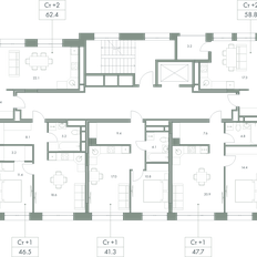 Квартира 47,7 м², 1-комнатная - изображение 2