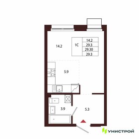 Квартира 29,3 м², 1-комнатная - изображение 1