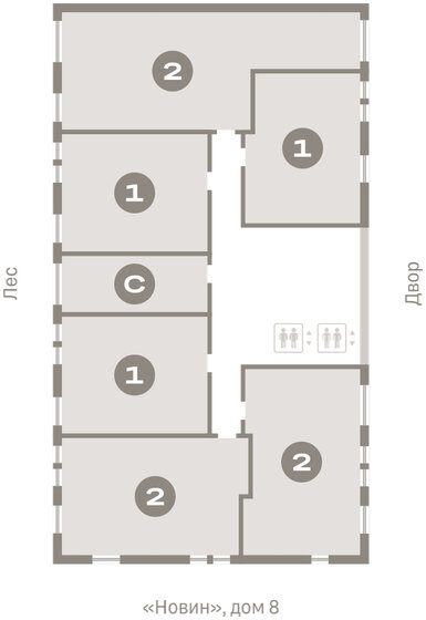60 м², 2-комнатная квартира 7 450 000 ₽ - изображение 77