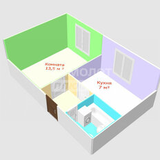 Квартира 25,9 м², 1-комнатная - изображение 1