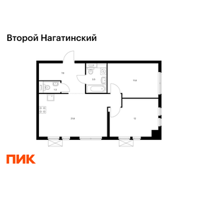 Квартира 58 м², 2-комнатная - изображение 1