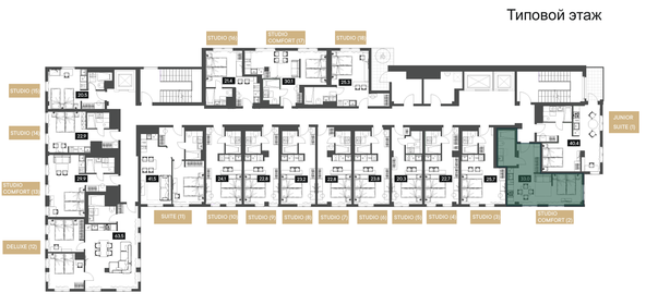 Квартира 33 м², студия - изображение 1