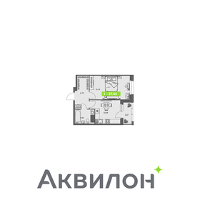 Квартира 37,5 м², 1-комнатная - изображение 1
