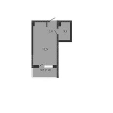 Квартира 20,1 м², студия - изображение 2