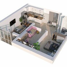 Квартира 63,7 м², 2-комнатная - изображение 2