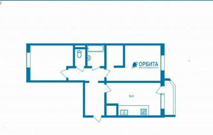 Квартира 67,7 м², 2-комнатная - изображение 1