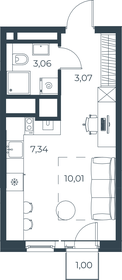 Квартира 24,5 м², студия - изображение 1