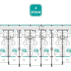 Квартира 49,9 м², 1-комнатные - изображение 2