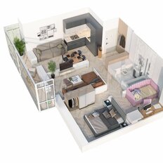 Квартира 51,9 м², 3-комнатная - изображение 2