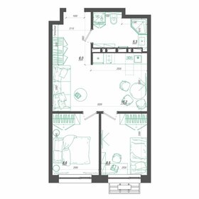 Квартира 44,7 м², 1-комнатная - изображение 1
