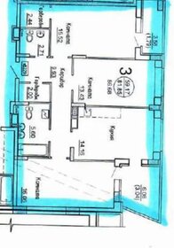 Квартира 86,7 м², 3-комнатная - изображение 2