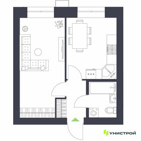 Квартира 34,7 м², 1-комнатная - изображение 1