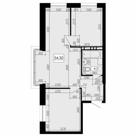 Квартира 54,5 м², 3-комнатная - изображение 1