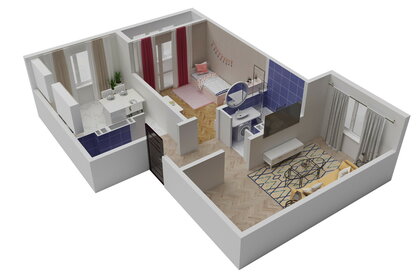 Квартира 58,3 м², 2-комнатная - изображение 1
