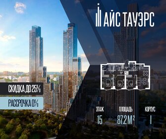 Квартира 87,2 м², 3-комнатная - изображение 1