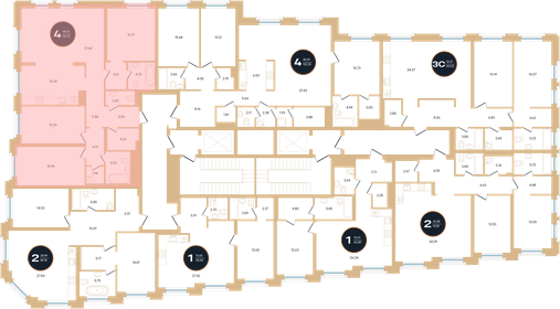 Квартира 132,1 м², 4-комнатная - изображение 1