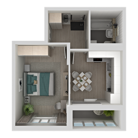 Квартира 34,6 м², 1-комнатная - изображение 1