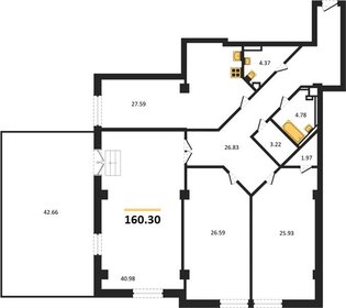 Квартира 160 м², 3-комнатная - изображение 1