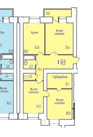 Квартира 95,3 м², 3-комнатная - изображение 1