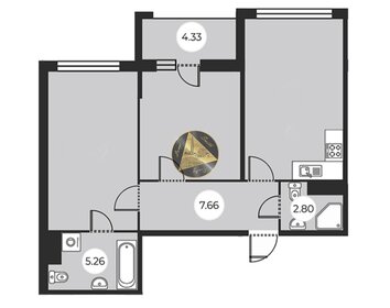 Квартира 71,2 м², 2-комнатная - изображение 1