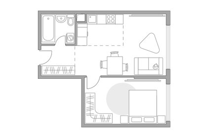 Квартира 45,2 м², 2-комнатная - изображение 1