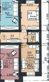 Квартира 39,6 м², 1-комнатная - изображение 1