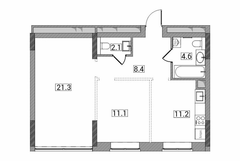 59 м², 2-комнатная квартира 10 030 000 ₽ - изображение 9