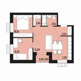 Квартира 54,1 м², 3-комнатная - изображение 3