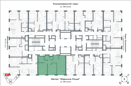 Квартира 62,1 м², 2-комнатная - изображение 2
