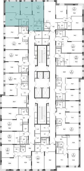 85 м², 3-комнатная квартира 18 000 000 ₽ - изображение 115